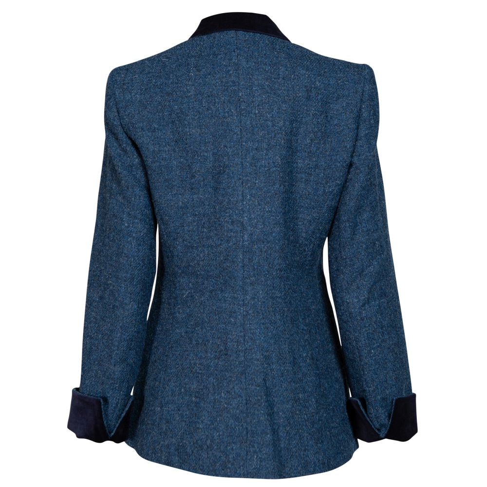 Women's Harris Tweed Jacket - Maggie - Blue Fleck - Autumn 