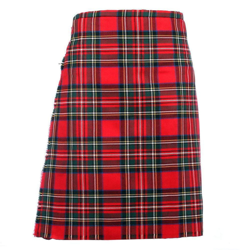 Clearance MTM Wool Kilt - 8 Yard - Royal Stewart - Waist 38 Length 24