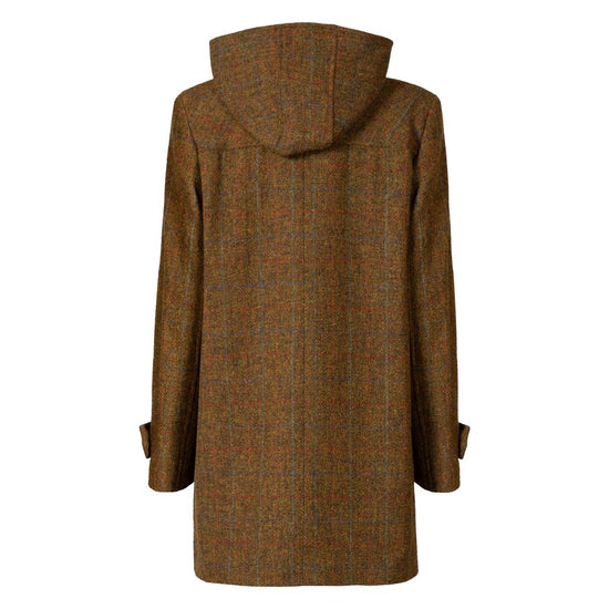 Ladies Harris Tweed Duffle Coat - Brown Check
