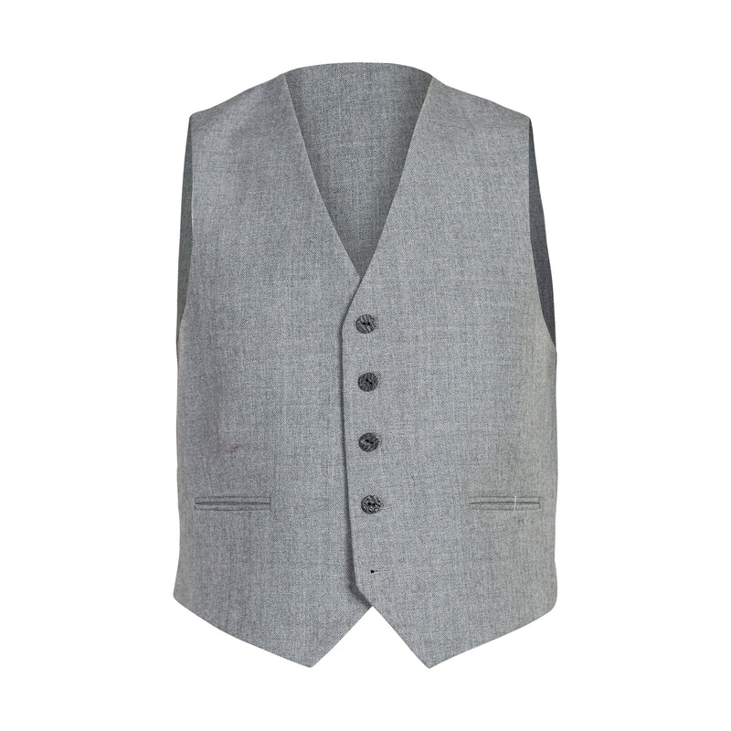 Men's 5 Button Waistcoat - Light Grey - Clearance