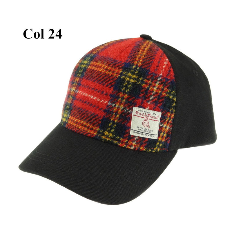 Ladies Baseball Cap with 100% Harris Tweed