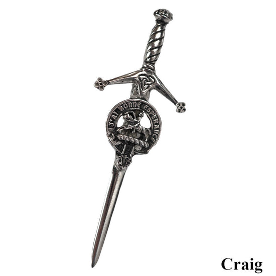 Clan Crest Kilt Pin - Craig