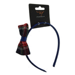 Alice Band with Tartan Bow