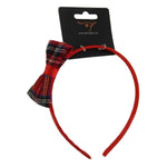 Alice Band with Tartan Bow