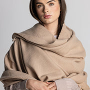 100% Cashmere Shawl - Camel