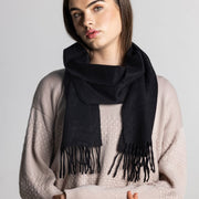 100% Cashmere Shawl - Black