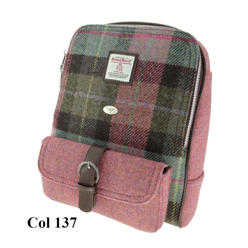 Harris Tweed Two Tone Backpack - Naver