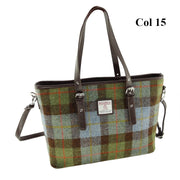 Harris Tweed Large Tote Bag with Shoulder Straps - Spey