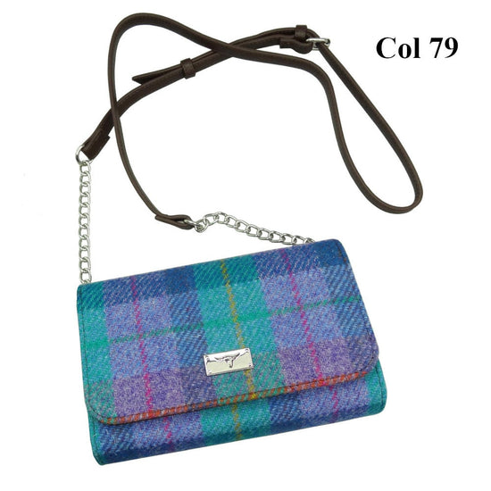 Harris Tweed Wallet Shoulder Bag - Strathy