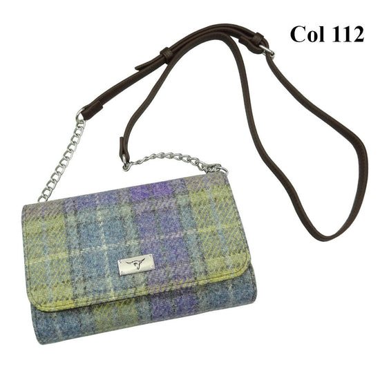 Harris Tweed Wallet Shoulder Bag - Strathy