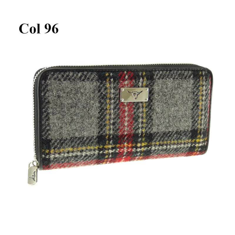 Harris Tweed Long Zip Purse - Staffa