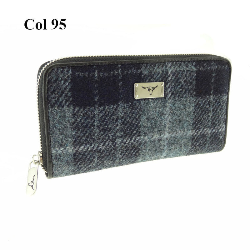 Harris Tweed Long Zip Purse - Staffa