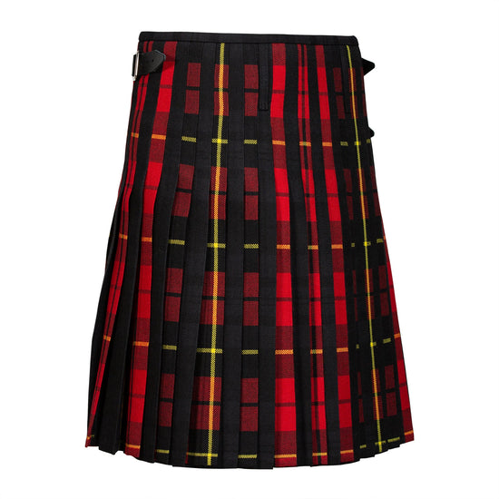 Clearance MTM Wool Kilt - 8 Yard - Black Isle/Wallace Modern Contrast - Waist 44 Length 24