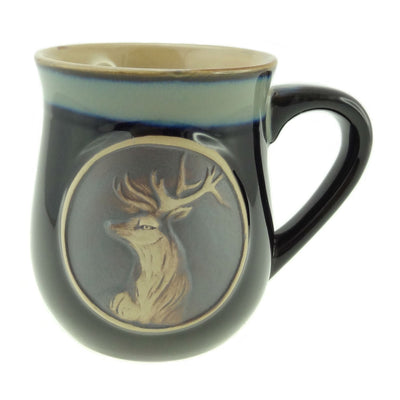 Stoneware Mug with Stag - 3 Colours