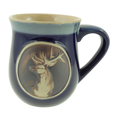 Stoneware Mug with Stag - 3 Colours