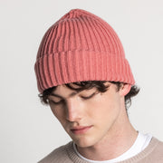 100% Cashmere Ribbed Unisex Beanie Hat by Isla Cashmere