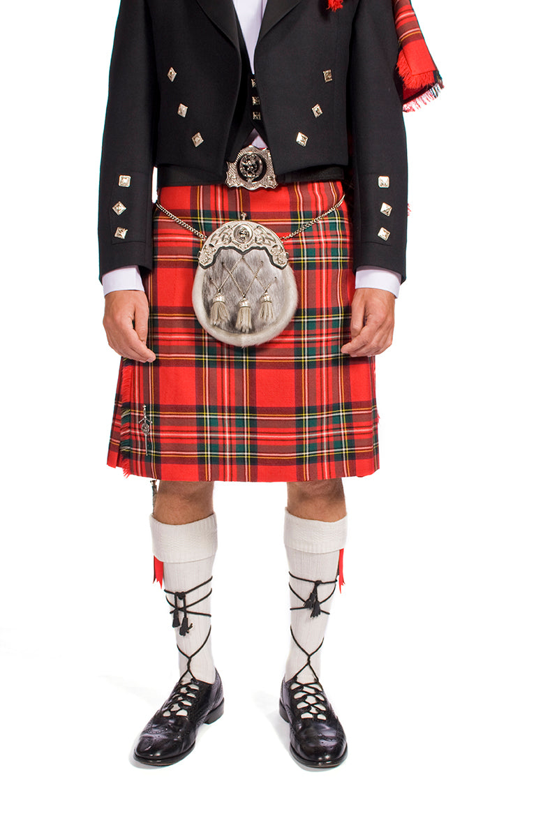 The Clansman Prince Charlie Jacket Full Dress Clan Crested Heavyweight Kilt Outfit - Made to Order