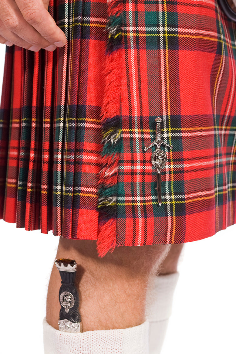 The Clansman Prince Charlie Jacket Full Dress Clan Crested Heavyweight Kilt Outfit - Made to Order