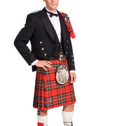 The Clansman Prince Charlie Jacket Full Dress Clan Crested Heavyweight Kilt Outfit - Made to Order