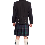 Economy Prince Charlie Jacket Outfit with 16oz 8 Yard Wool Lochcarron Strome Kilt - Made to Order