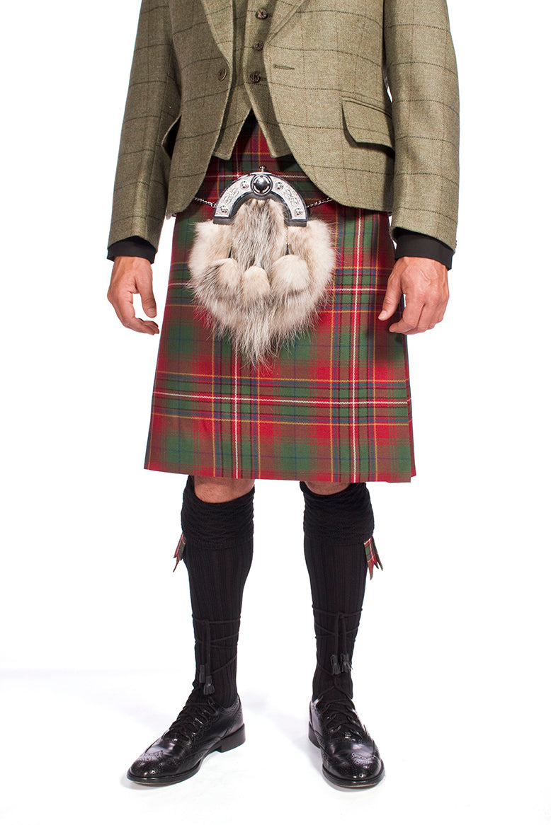 Luxury Tweed Estate Jacket Outfit with 8 yd Heavyweight Kilt - Made to Order