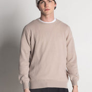 Isla Men's Scottish Made Cashmere Crew Neck Sweater - Beige