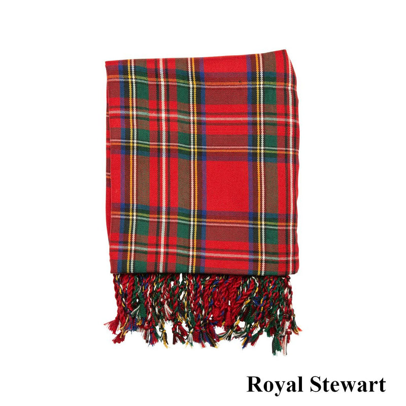 Polyviscose Tartan Fly Plaid - 16 Colours