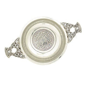 4" Quaich Bowl - Chrome Celtic Design