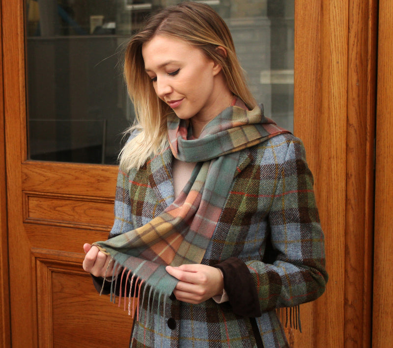 Glenmore 100% Cashmere Tartan Scarf - Buchanan Modern