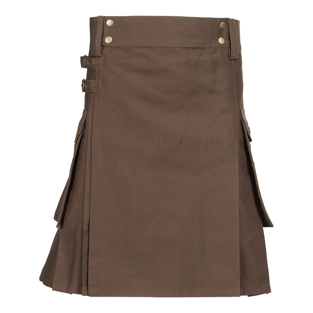 Brown Utility Kilt | Scotland Kilt Co US