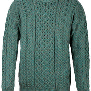 Mens Merino Wool Crew Neck Sweater by Aran Mills - 5 Colours