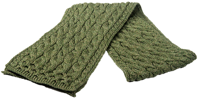 Men's Merino Cable Scarf