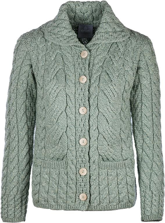 Women's Supersoft Merino Wool Six Button Cardigan by Aran Mills - 7 Colours