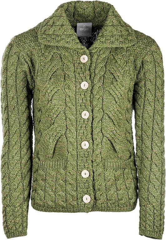 Women's Supersoft Merino Wool Six Button Cardigan by Aran Mills - 7 Colours