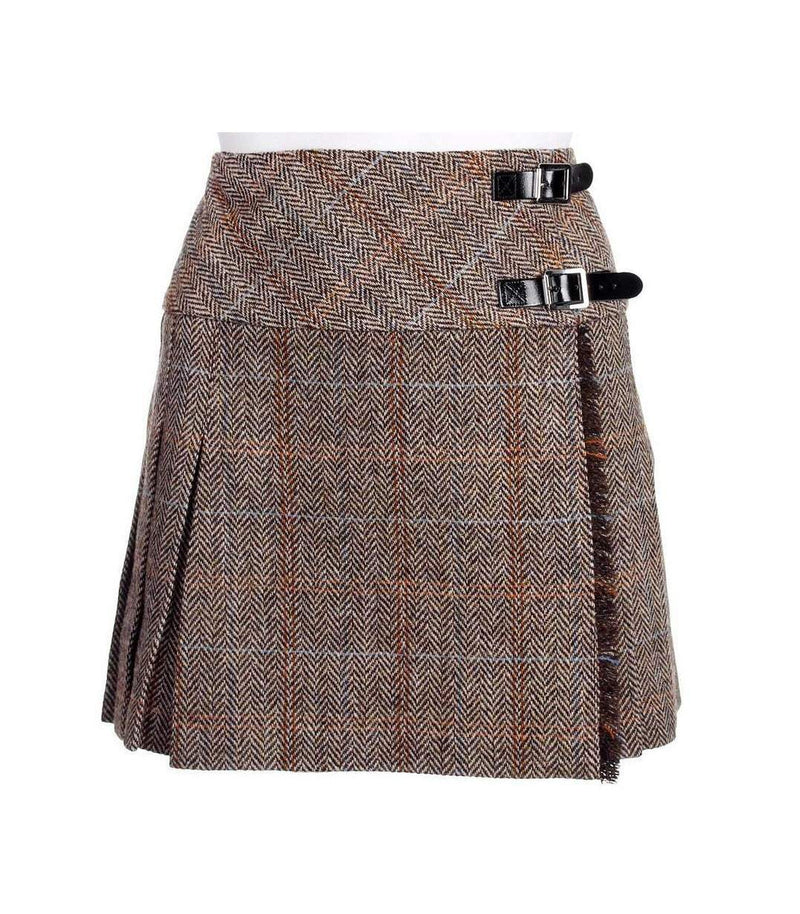 Women's Harris Tweed Kilt - Stacey Style - Hamish | Scotland Kilt Co US