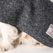 Harris Tweed Dog Coat - Grey Herringbone