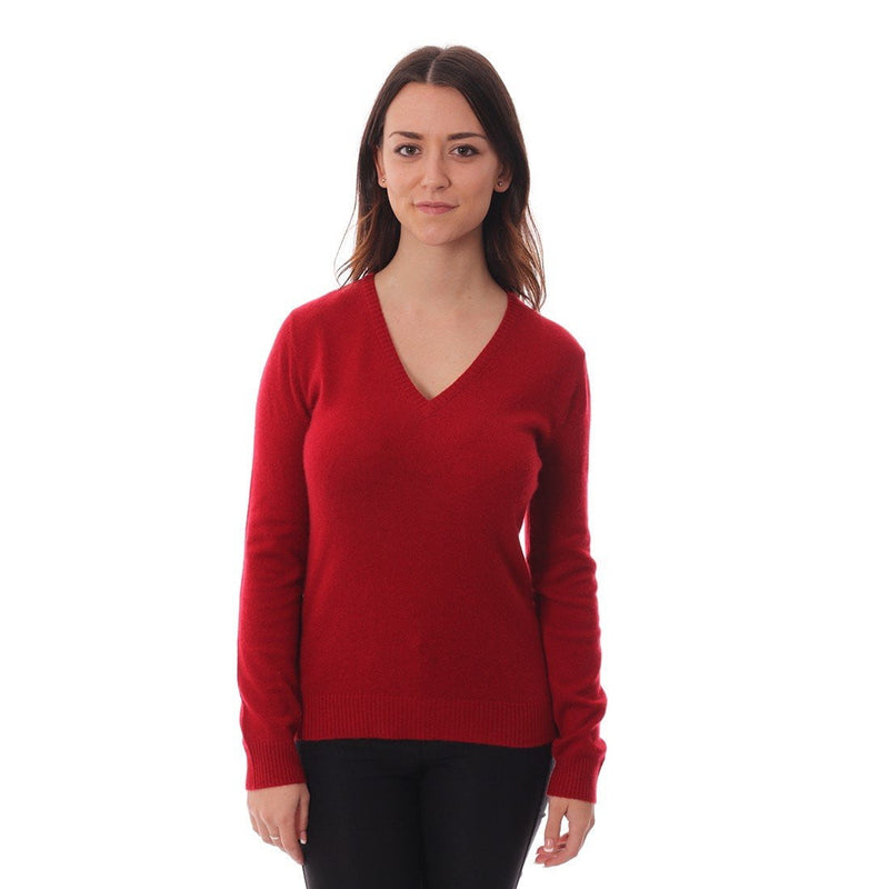 Purple Loch Women's Cashmere V-Neck Jumper