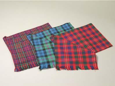 100% Wool Lochcarron Reiver Tartan Scarf, Made to Order in 500 Tartans