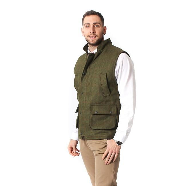 Mens Tweed Bodywarmer – Dark Tweed