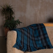 Wool Tartan Blanket - 60'' x 70'' - Ramsay Blue