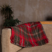 Wool Tartan Blanket - 60'' x 70'' - Dark Maple