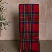 Wool Tartan Blanket - 60'' x 70'' - Royal Stewart