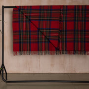 Wool Tartan Blanket - 60'' x 70'' - Royal Stewart