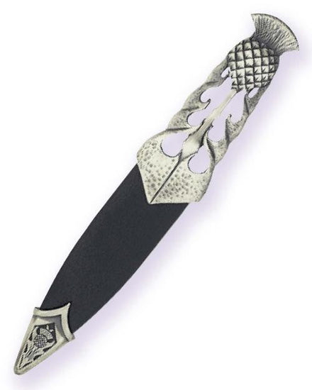 Polished Pewter Thistle Ryan Sgian Dubh